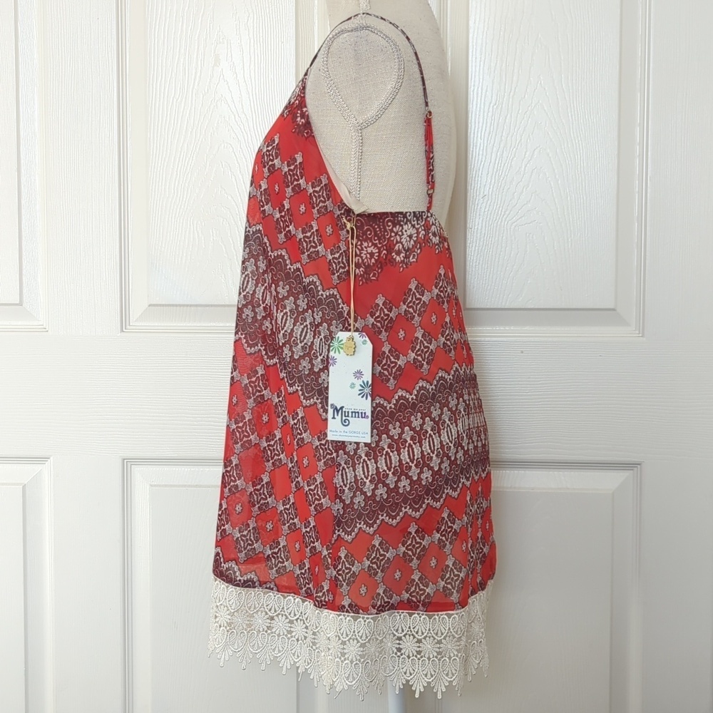 Show Me Your Mumu x REVOLVE Reville Dress in Red Marrakech - Picture 4 of 7